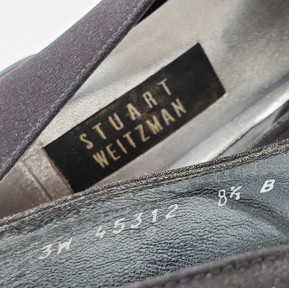Stuart Weitzman Black Fabric Pumps - Picture 13 of 15